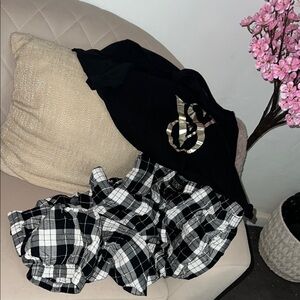 Victoria's Secret Black and White Pajama set